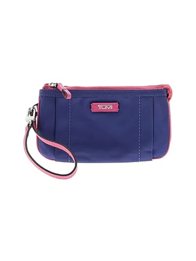 Pre-owned Tumi Wristlet In Blue
