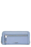 Tumi Zip Around Continental Wallet In Blue