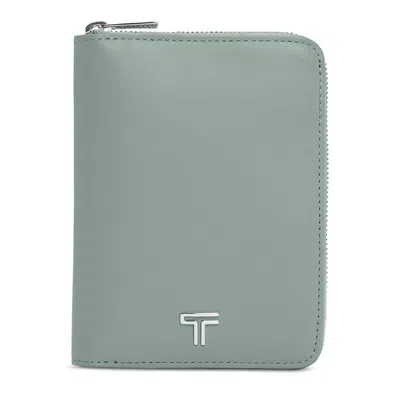 Tumi Zip Around Passport Case In Green