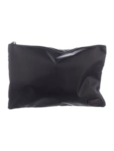 Pre-owned Tumi Zip-up Cosmetic Bag In Black