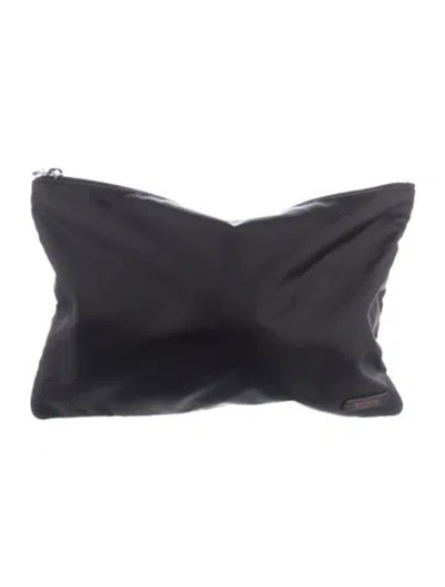 Pre-owned Tumi Zip-up Cosmetic Bag In Black