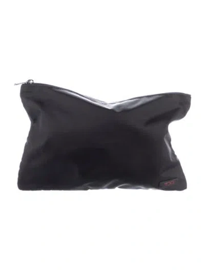Pre-owned Tumi Zip-up Cosmetic Bag In Black