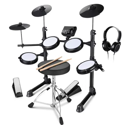 Tune X Electric Drum Set For Beginner In Black