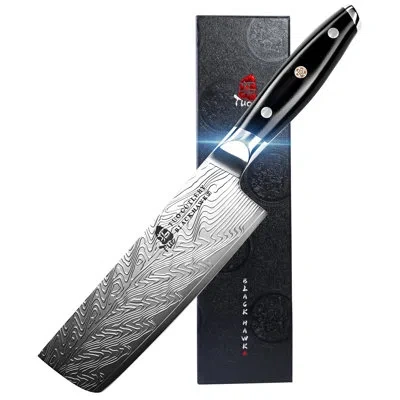 Tuo Cutlery 6.5'' Nakiri Kitchen Knife - Black Hawk-s Series, Vegetable Cleaver