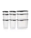 Tupperware One Touch Fresh 18 Pc Container Set In Black