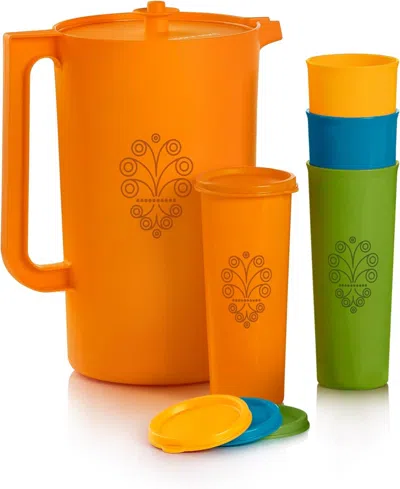 Tupperware Retro Classic 5-piece Pitcher And Tumbler Set In Multi