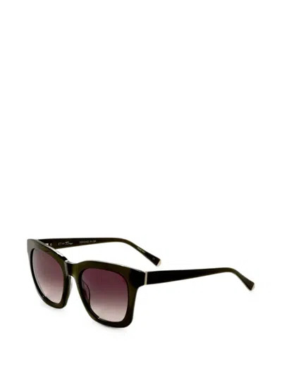 Tura X Kate Young Marley Square-frame Sunglasses In Black