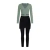 Turana Atash London Women's Green Maraya Set In Sage In Green
