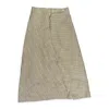 Turbo Wrap Slit Skirt Plaid - Tan In Neutral