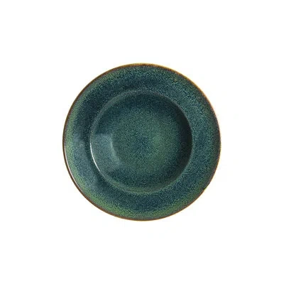 Turgla Home Alanis Flare Rim Serving Bowl In Green