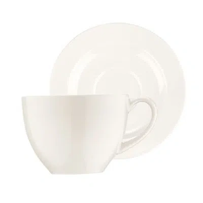 Turgla Home Bistro Cappuccino Cup & Saucer In White