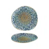 Turgla Home Blue / Brown Alhambra Organic Decorated Porcelain Plate