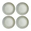 Turgla Home Blue / White Sway Round Decorated Porcelain Dinner, Entree Plate, Set Of Four