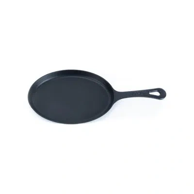 Turgla Home Cast Iron 9.25" X 7" X H:1" Oval Black Cast Iron Pan