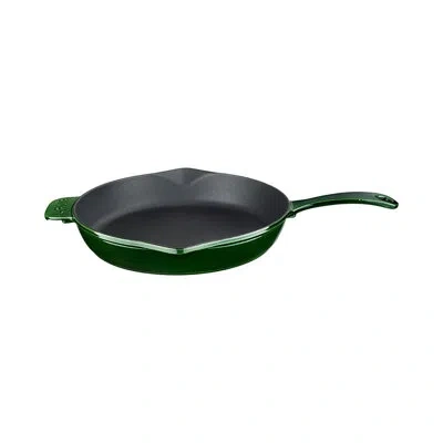 Turgla Home Cast Iron Dia.11" H:2" Round Green Cast Iron Skillet