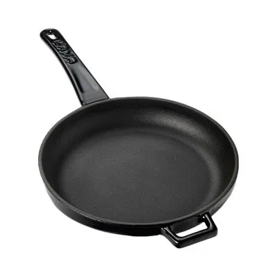 Turgla Home Cast Iron Dia.7.75" H:1" Round Cast Iron Pan In Black