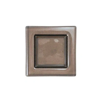 Turgla Home Glass Dinnerware 6" X 6" Square Transparent  Glass Plate (set Of 4) In Brown