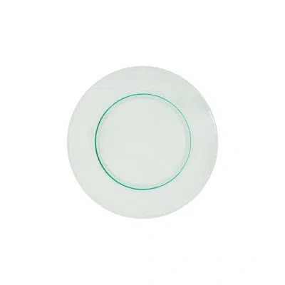 Turgla Home Glass Dinnerware Dia.11.75" H:0.75" Round Clear Glass Platter