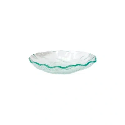 Turgla Home Glass Dinnerware Dia.12" H:2.25" 60 Oz. Round Clear Glass Bowl