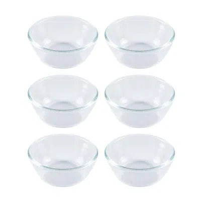 Turgla Home Glass Dinnerware Dia.2" H:1" 1 Oz. Round Clear Glass Ramekin (set Of 6)