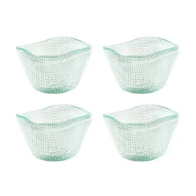 Turgla Home Glass Dinnerware Dia.3.5" H:2" 3 Oz. Round White Glass Ramekin (set Of 4)