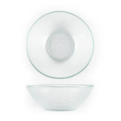 Turgla Home Glass Dinnerware Dia.7" H:2" 16 Oz. Round Clear Glass Bowl (set Of 2)