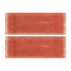 Turgla Home Glass Dinnerware Rectangular Red Glass Platter, Set Of Two