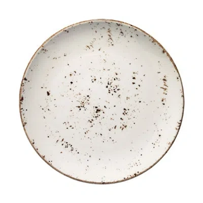 Turgla Home Grano 10" Dinner Plate In White