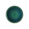 Turgla Home Green / Blue Mar Round Blue Porcelain Platter
