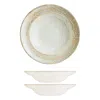 Turgla Home Neutrals / Brown Patera Round Decorated Porcelain Bowl Set Of Two