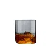 Turgla Home Neutrals Finesse Grid Crystal Whiskey Glasses Set Of Four