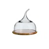 Turgla Home Neutrals Senses™ Large Glass Dome With Wood Base
