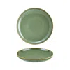 Turgla Home Sage Round Green Porcelain Deep Large Plate
