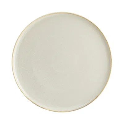 Turgla Home Sand Porcelain Plate Beige Round 11.00" X 11.00" X 0.50" In Neutral