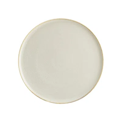 Turgla Home Sand Porcelain Plate Beige Round 8.50" X 8.50" X 0.75" In Neutral