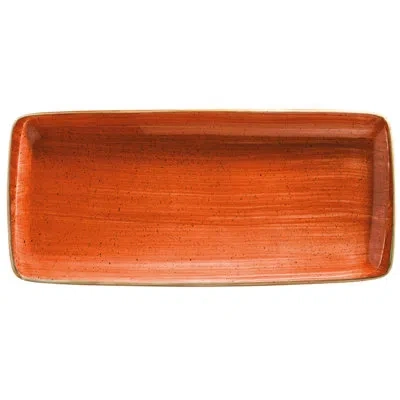 Turgla Home Sienna Coupe Platter In Orange