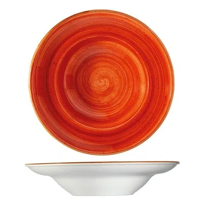 Turgla Home Sienna Flare Rim 16 Fl oz Serving Bowl In Orange