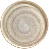 Turgla Home Terrain Round Brown Porcelain Platter