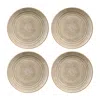 Turgla Home Terrain Round Brown Porcelain Salad Bowl Set Of Four