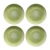 Turgla Home Therapy Round Green Porcelain Platter, Set Of Four