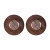 Turgla Home Turgla Composite  Round Brown Composite Bowl Set Of Two