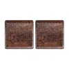 Turgla Home Turgla Composite Square Brown Composite Plate Set Of Two