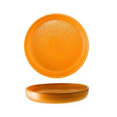 Turgla Home Turmeric Medium Straight Sided Platter In Yellow