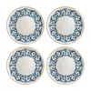 Turgla Home Viento Round Decorated Porcelain Plate Set Of Four