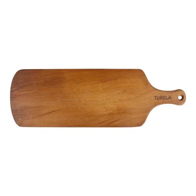 Turgla Home Wood Rectangular Brown Wood Serving