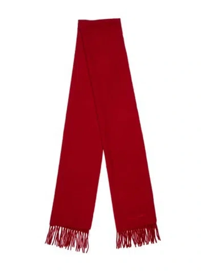 Pre-owned Turnbull & Asser Cashmere Scarf In Red