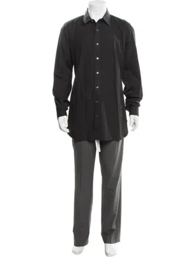 Pre-owned Turnbull & Asser Long Sleeve Dress Shirt In Black