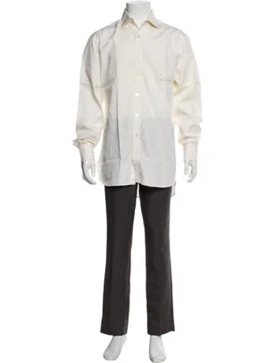 Pre-owned Turnbull & Asser Long Sleeve Dress Shirt In Neutrals