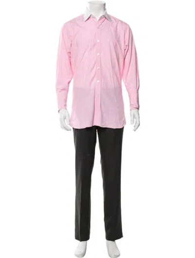 Pre-owned Turnbull & Asser Long Sleeve Dress Shirt In Red