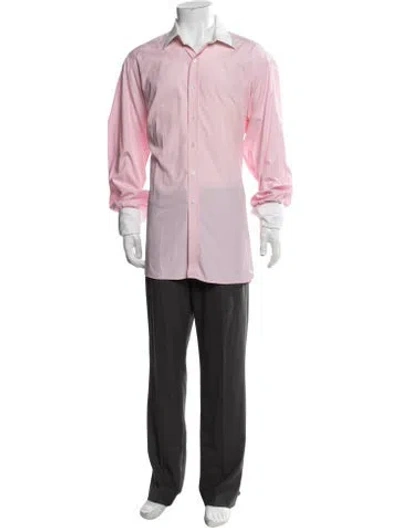 Pre-owned Turnbull & Asser Long Sleeve Dress Shirt In Red